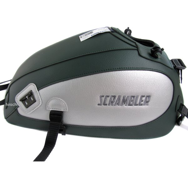 タンクカバー 15年 ドゥカティ スクランブラー 800 緑/シルバー