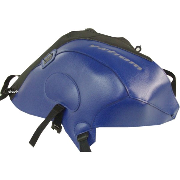 タンクカバー 13年 V-ストローム650 マットブラック/青