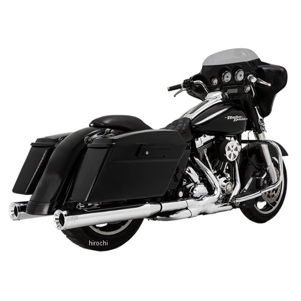 VANCE&HINES スリップオンマフラー エリミネーター400 17年-22年 ツーリング クローム