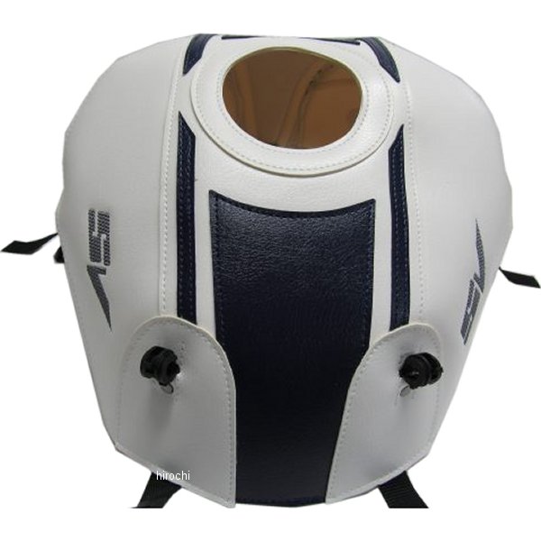 タンクカバー 14年 SV650 白/ダークブルー