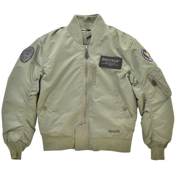 HTVA2211W  HOUSTON 秋冬モデル ジャケット MA-1 M/C カーキ 2XLサイズ