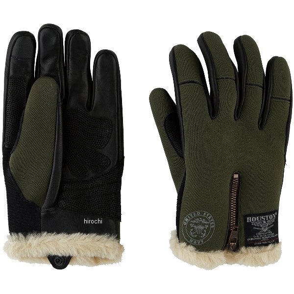 HTVG2313W  HOUSTON 秋冬モデル ウィンターグローブ N-1 カーキ Mサイズ