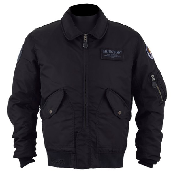 HTVA2445W  HOUSTON 秋冬モデル ジャケット CWU-45/P M/C NYLON JACKET 黒 Mサイズ