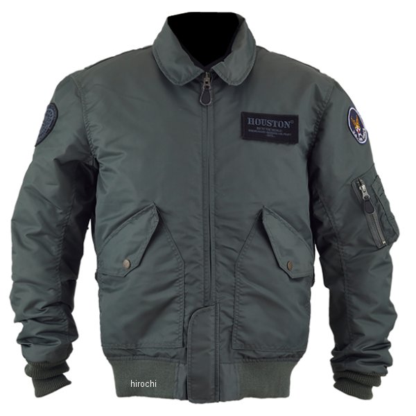 HTVA2445W  HOUSTON 秋冬モデル ジャケット CWU-45/P M/C NYLON JACKET カーキ 2XLサイズ