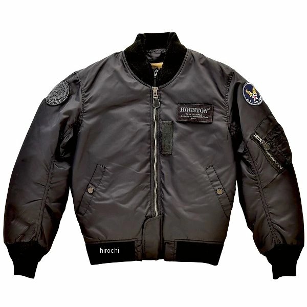 HTVA2211W  HOUSTON 秋冬モデル ジャケット MA-1 M/C 黒 XSサイズ