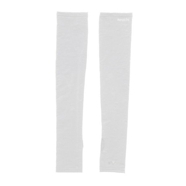 25151324  氷撃α 冷感アームカバー サムホールタイプ 白 Mサイズ