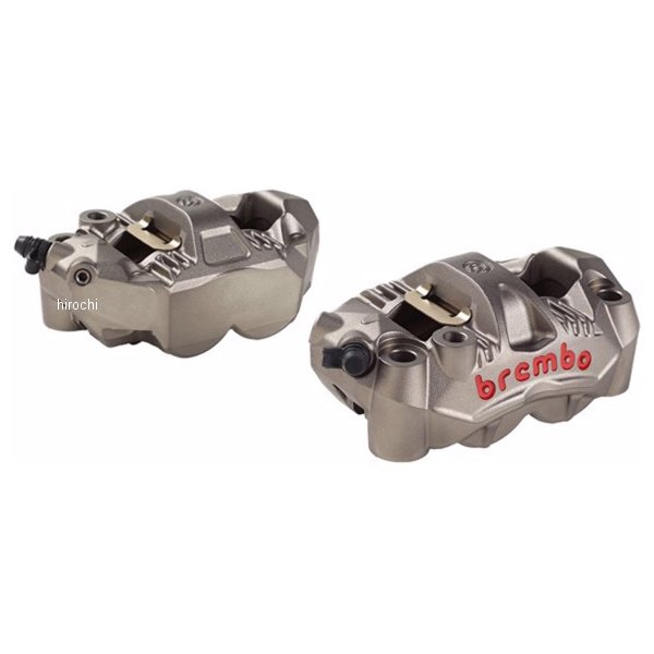 ブレンボ brembo GP4-RS ラジアル モノブロック 4P キャリパー 左右セット φ30 チタニウムアルマイト レッドロゴ