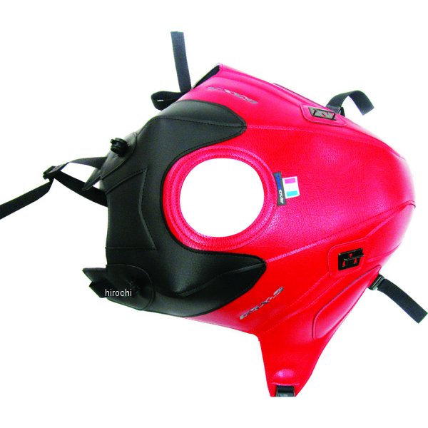 タンクカバー 17年-21年 GSX-S750 ABS マットブラック/赤