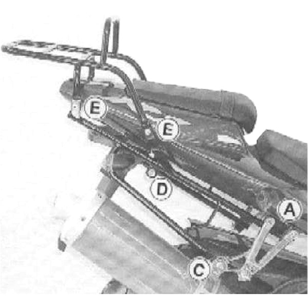 トップケースキャリア リアラック  02年-04年 YZF-R1