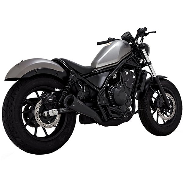 VANCE&HINES スリップオンマフラー アップスウィープ 17年-21年 レブル500、レブル250 黒
