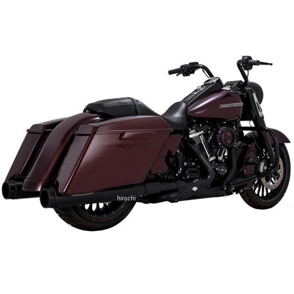VANCE&HINES スリップオンマフラー トルカー450 17年-22年 ツーリング(M8) 黒