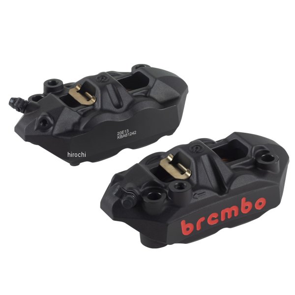ブレンボ brembo M-4 ラジアル モノブロック 4P キャリパー 左右セット φ34 ブラックアルマイト レッドロゴ
