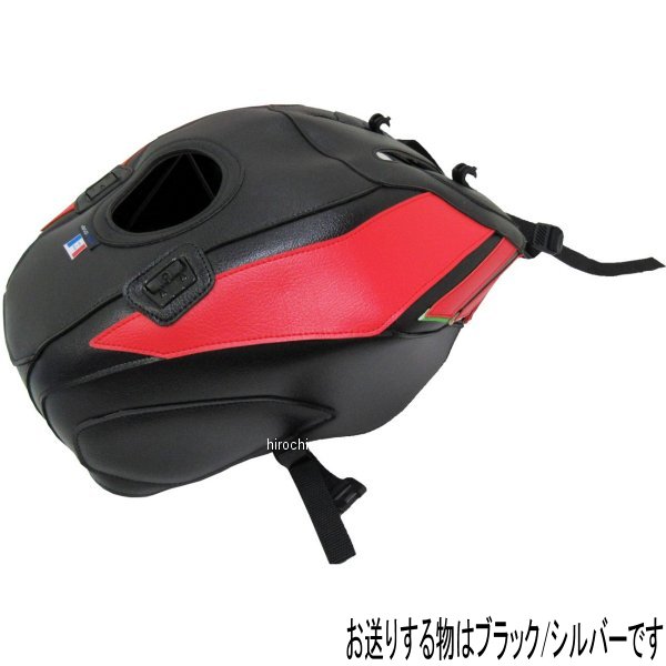 タンクカバー 13年-21年 アプリリア トゥオノ V4R APRC 黒/シルバー