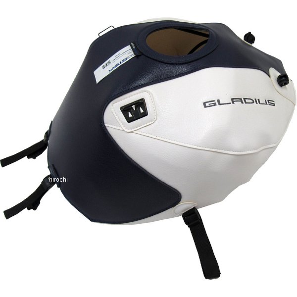 タンクカバー 09年-15年 グラディウス400/650 白/Ｄブルー