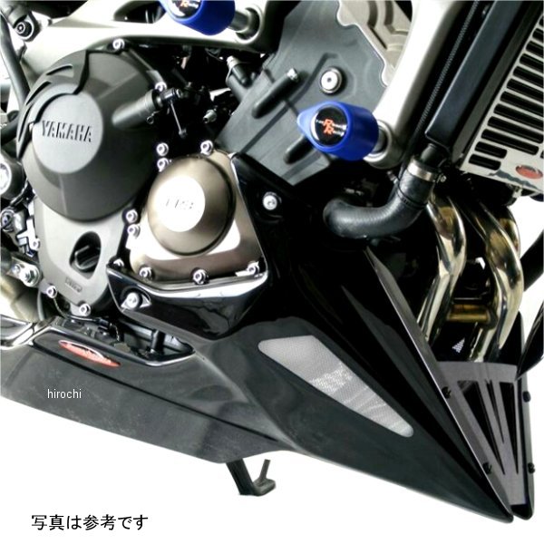 アンダーカウル 14年-16年 MT-09 マットブラック/シルバーメッシュ