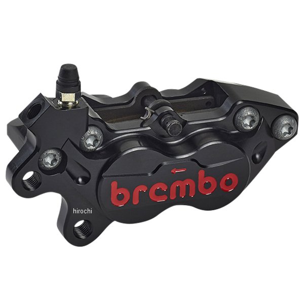 ブレンボ brembo P4-40RB アキシャル CNC 4P キャリパー 左 アルミピストン φ30/34 ブラックアルマイト レッドロゴ