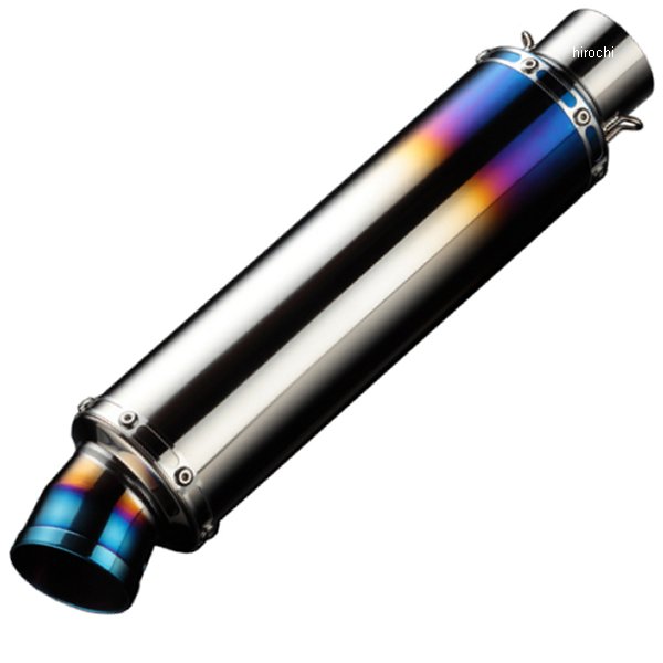 汎用サイレンサー GPテール φ89X300mm 差込径φ50.8 チタン焼有