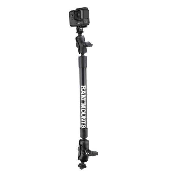 GoProマウント＆トラックボールベースセット(タフポール) 全長55.8cm 1.5インチボール