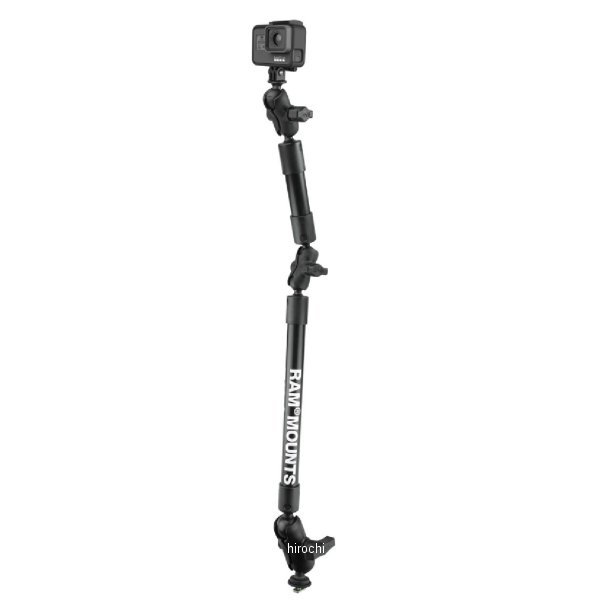GoProマウント＆トラックボールベースセット(タフポール) 全長78.7cm 1.5インチボール