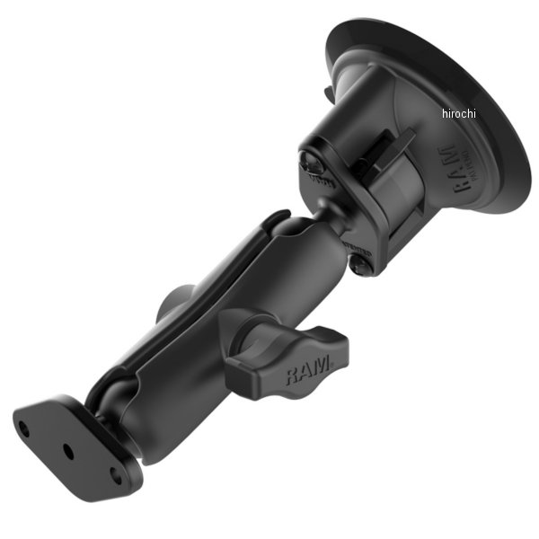 ラムマウント 菱形ジョイント＆ツイストロックサクションベースセット 標準アーム 吸盤径83.8mm 1インチボール