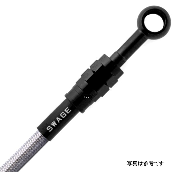 リアホースキット 18年-22年 モンキー125 ABS ステンレスブラック/クリア