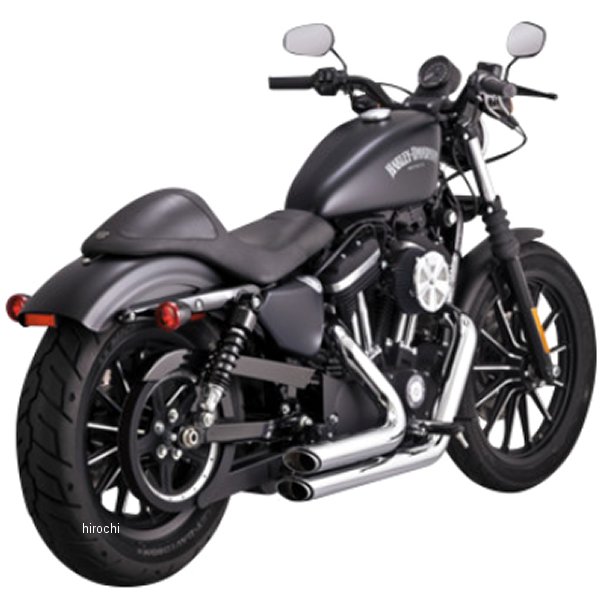 フルエキゾースト ショートショット スタッガード 14年-22年 スポーツスター クローム