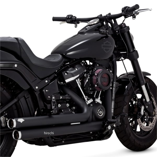 フルエキゾースト ビッグショットスタッガード 86年-17年 ソフテイル 黒