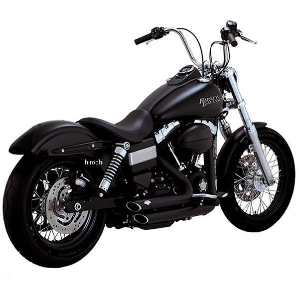 VANCE&HINES PCX ショートショットスタッガードマフラー 12年-17年 ダイナ 黒