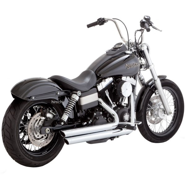 VANCE&HINES PCX ビッグショットスタッガードマフラー 06年-17年 ダイナ クローム