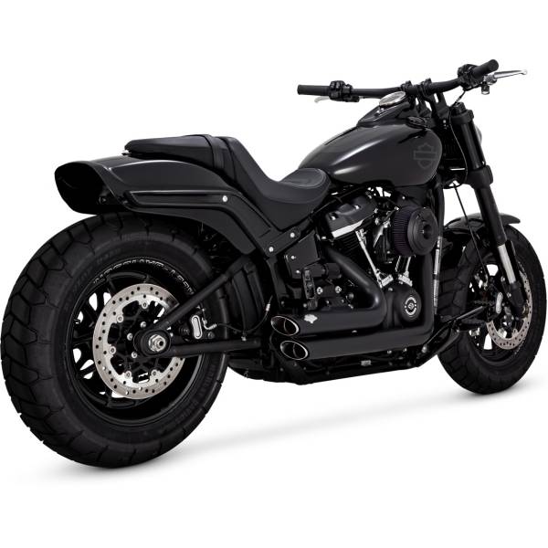 フルエキゾースト ショートショットスタッガード PCX 18年-22年 ソフテイル 黒