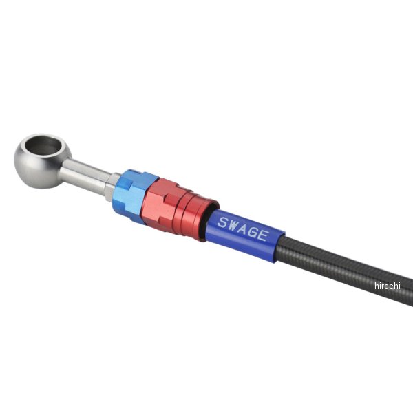 リアホースキット 22年 XSR700 赤/青 ブラックホース