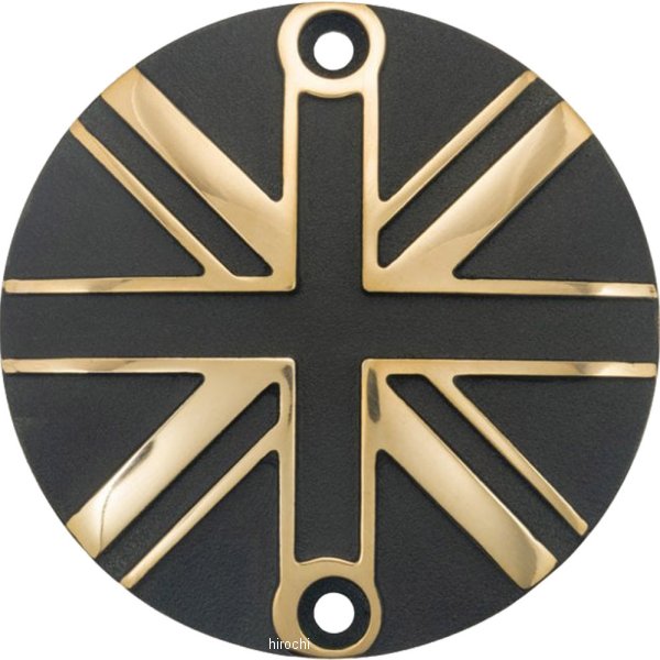 モートーンカスタムズ ジェネレーターバッジ ユニオンジャック 16年-25年 トライアンフ StreetTwin ブラス/黒