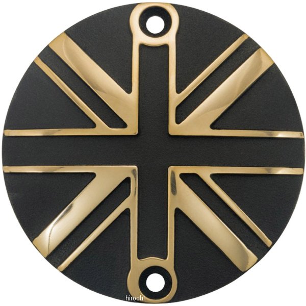 モートーンカスタムズ クラッチバッジ ユニオンジャック 16年-25年 トライアンフ StreetTwin ブラス/黒