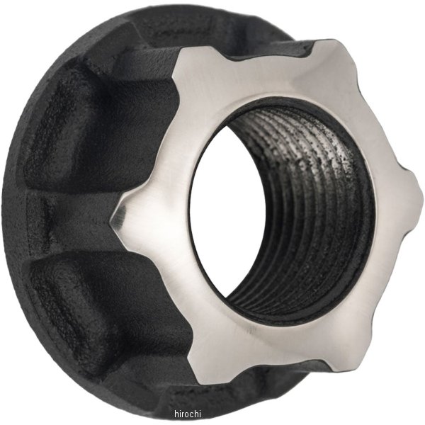 リアアクスルナット GAFFER チタン削り出し 16年-25年 トライアンフ StreetTwin 黒/ポリッシュ