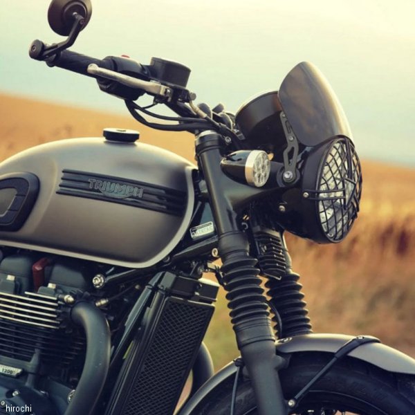 スクリーン MICROBLADE 16年-25年 トライアンフ Bonneville T100/T120 グロス黒
