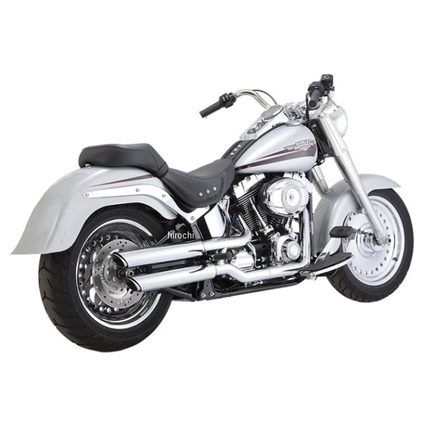 スリップオンマフラー TwinSlash PCX 3インチ 07年-17年 ソフテイルファミリー クローム