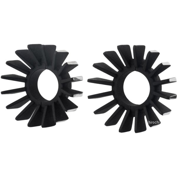 エキゾーストクランプ FI車用 フィン 08年-15年 Bonneville T100 空冷 黒/ポリッシュ