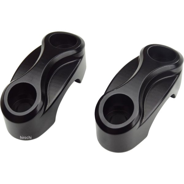 ハンドルバークランプ 25.4mm 02年-15年 トライアンフ Bonneville T100 空冷 黒 2ピース