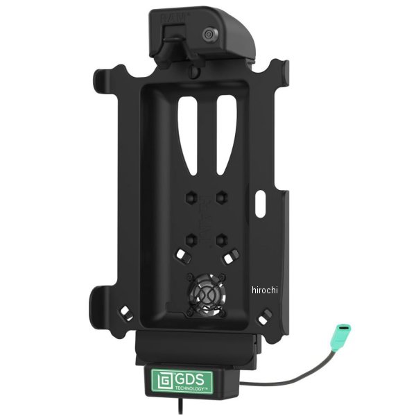 ラムマウント GDSパワードック Samsung Tab Active4Pro専用 クーリングファン/データポート付き ボール無し