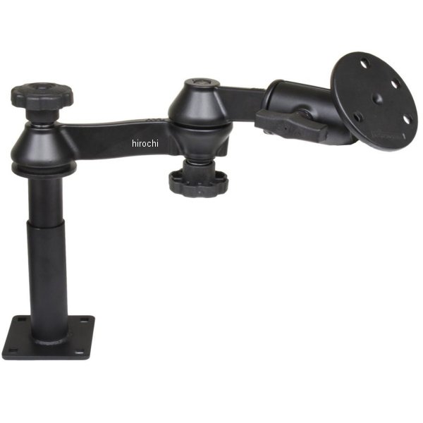 ラムマウント AMPSラウンドベース＆101+127mmテレポールセット(ダブルピボット/スイングアーム) 1.5インチボール