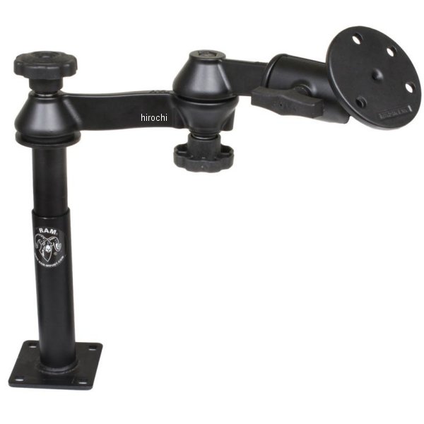 ラムマウント ラージラウンドベース＆101+177mmテレポールセット(ダブルピボット/スイングアーム) 1.5インチボール