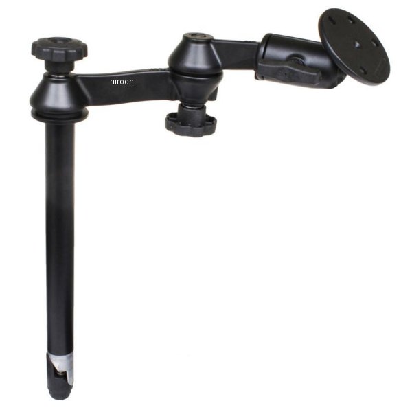 ラムマウント AMPSラウンドプレート＆304mmテレポール(ダブルピボット/スイングアーム) アッパー側 1.5インチボール