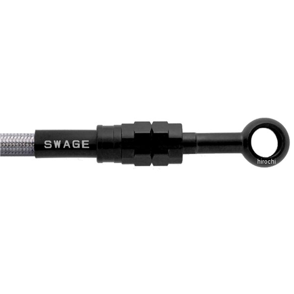 スウェッジラインプロ フロントホースキット Bremboキャリパー仕様 21年-22年 Ninja ZX-25R ステンブラック/クリア