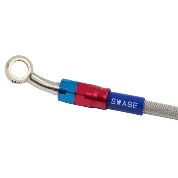 スウェッジラインプロ フロントホースキット Bremboキャリパー仕様 21年-22年 Ninja ZX-25R 赤/青/クリア