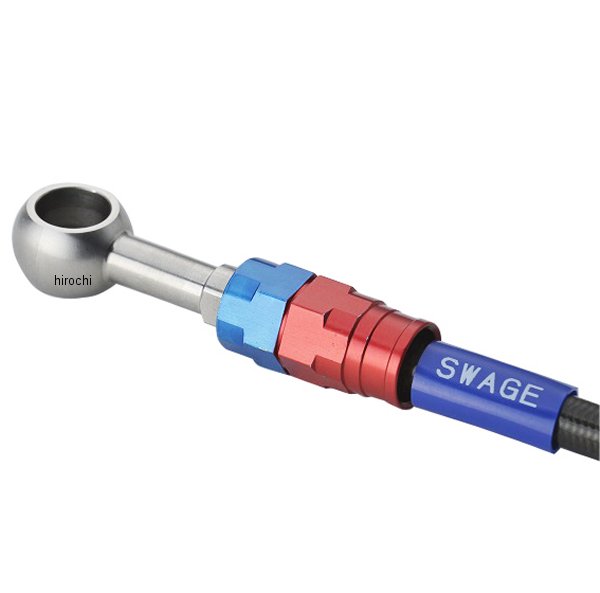 スウェッジラインプロ フロントホースキット Bremboキャリパー仕様 21年-22年 Ninja ZX-25R 赤/青/黒