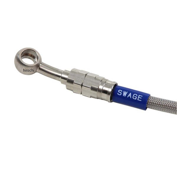 スウェッジラインプロ フロントホースキット Bremboキャリパー仕様 21年-22年 Ninja ZX-25R ステン/クリア