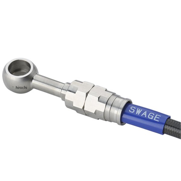 スウェッジラインプロ フロントホースキット Bremboキャリパー仕様 21年-22年 Ninja ZX-25R ステン/黒