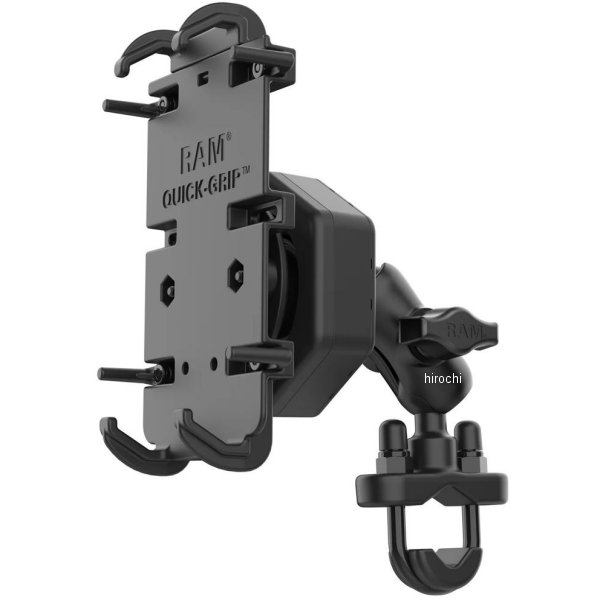 防振クレイドルホルダー(M)&U字クランプベース(ショートアーム) 黒