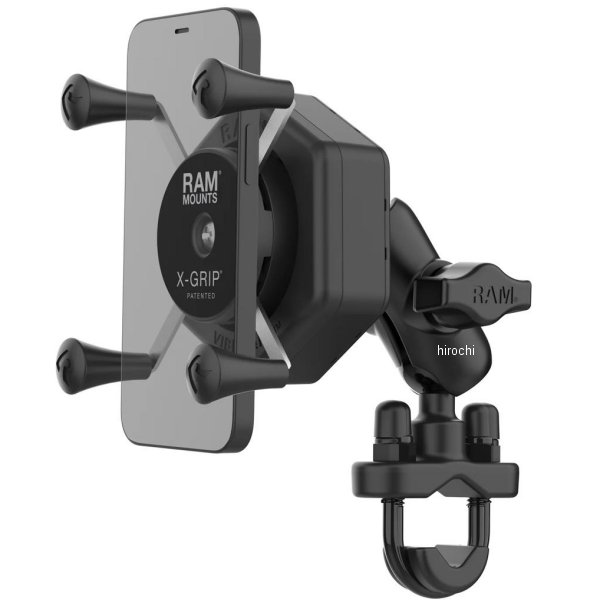 防振Xグリップ(S)&U字クランプベースセット(ショートアーム)  黒