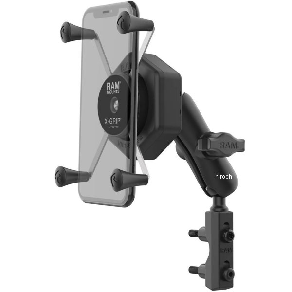 防振Xグリップ(M)&マスターシリンダークランプセット(標準アーム) 黒